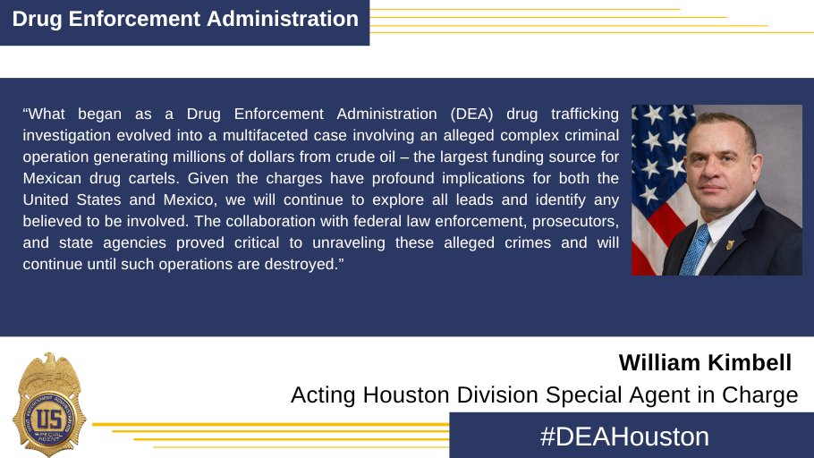 Father and son indicted for providing material support to Mexican cartel engaged in terrorism. Defendants are alleged to have illegally imported tens of millions of dollars in crude oil. #deahoustondivision #smugglingcrudeoil