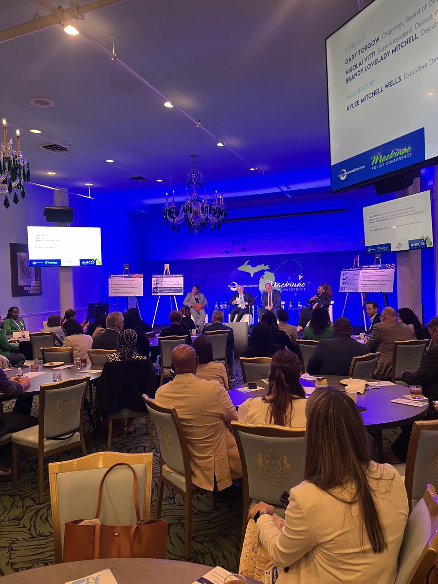 Michigan’s path from 41st to top 10 in K-12 will take bold ideas and cross-sector teamwork. At #MPC25, Gary Torgow and Dr. Nikolai Vitti shared what it’ll take to make lasting progress. Learn more: launchmichigan.org 
 #MichiganEducation #EducationMatters