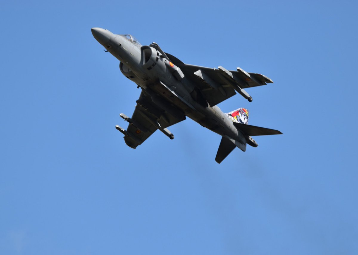 stuartmfoster's tweet photo. Spanish harrier riat 2023.  #harrier #spanishairforce #riat #airtattoo https://t.co/F3DomY88b4