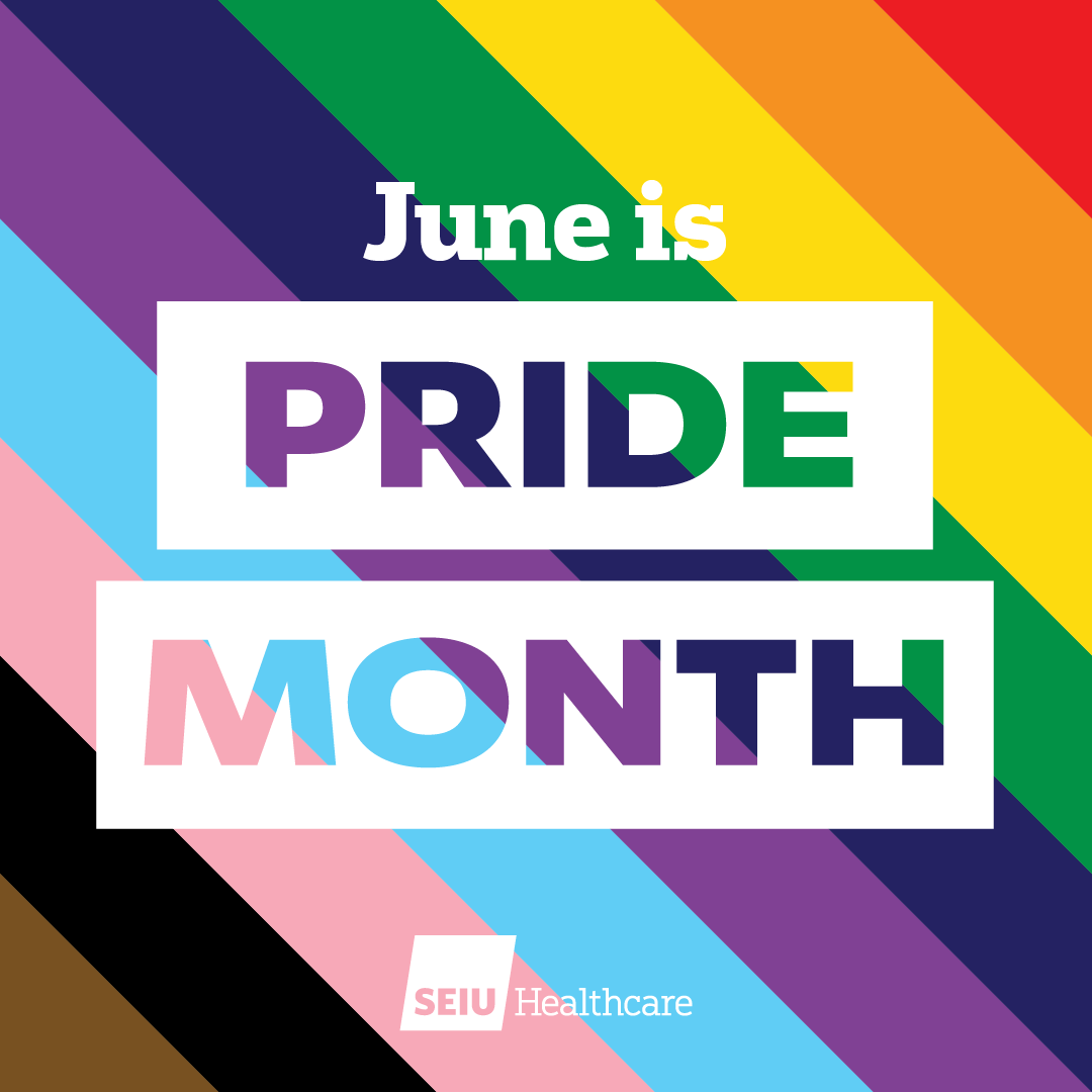 SEIUHealthCan's tweet image. Happy Pride Month! 🏳️🌈
This month, and every month, we continue our commitment to ensuring diversity, equity and inclusion for all members of our union family.
Solidarity means action, and we will always fight for 2SLGBTQIA+ rights; demanding all workplaces be free from hate,…