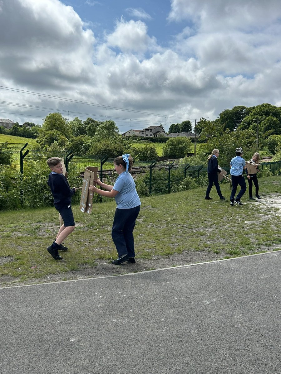 🛡️ P6 designed and created Roman shields, swords, and armour using recycled materials—combining history with sustainability! ♻️🛡️ They developed skills in creativity, teamwork, and problem-solving. #LearningForSustainability #SkillsForLife #Romans (2/2)