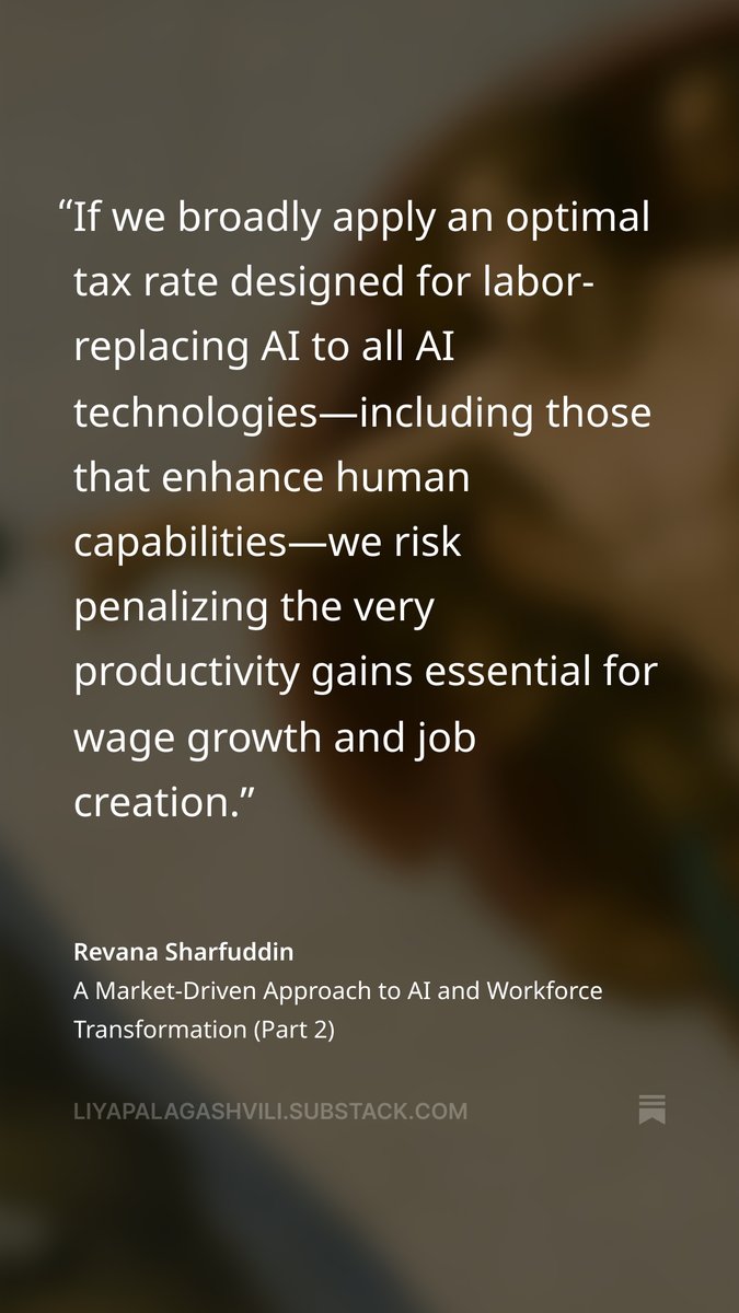 On the growing talk of taxing AI.

My new: lnkd.in/e5mmBqSt