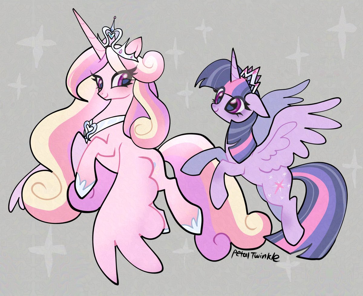 Queen of crystal empire and tiny book princess