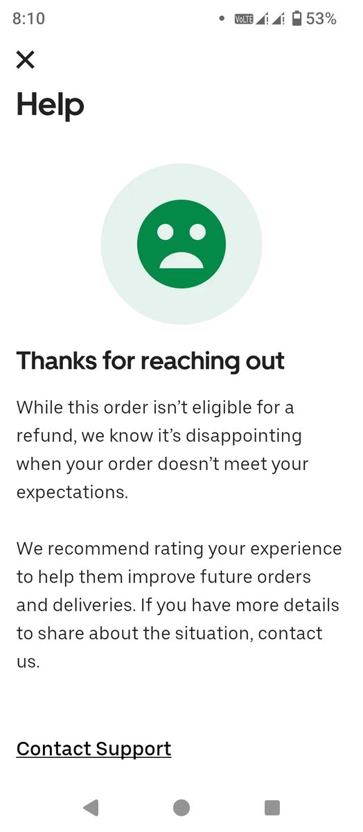 dineo_sn's tweet photo. My entire family is going to bed without eating tonight because uber eats drivers decided not to deliver my order but they claimed that the order has been completed.  @UberEats
@Uber_Support https://t.co/GBWUJAUivO