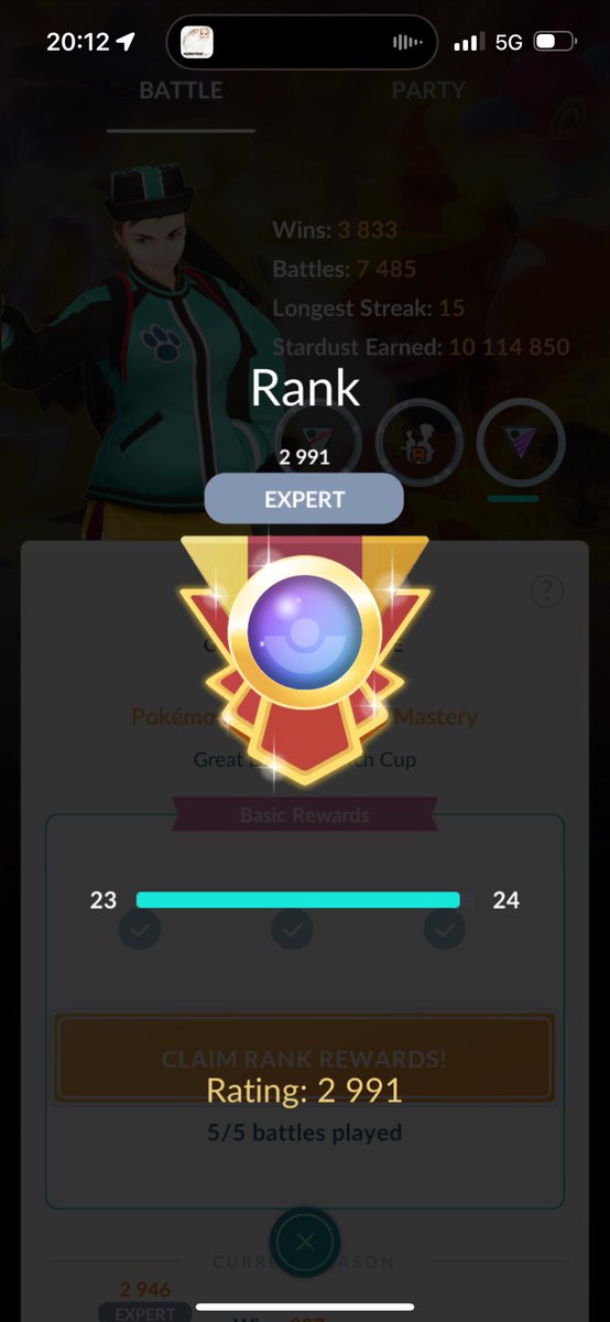 Var jävligt nära legend rank denna säsong . Får ladda för nästa
