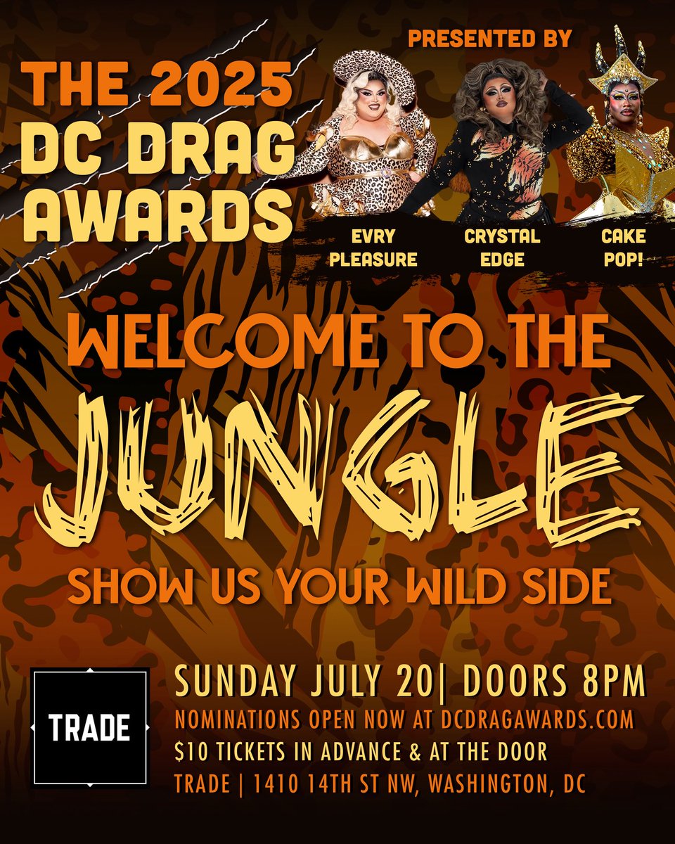 Crystal Edge (@itscrystaledge) on Twitter photo Here we are again 😠2025 DC Drag Awards!! Sunday July 20th at <a href="/tradebardc/">TRADE</a>. Presented by me, <a href="/cakedoesdrag/">Cake Pop (Caketilius Populaure ofthe Ancient Glen)</a>, and <a href="/EvryPleasure/">Evry Pleasure</a>. Make your nominations now, they close on June 16th: forms.gle/9Z1kWvMU7gZfje… Here we are again 😠2025 DC Drag Awards!! Sunday July 20th at <a href="/tradebardc/">TRADE</a>. Presented by me, <a href="/cakedoesdrag/">Cake Pop (Caketilius Populaure ofthe Ancient Glen)</a>, and <a href="/EvryPleasure/">Evry Pleasure</a>. Make your nominations now, they close on June 16th: forms.gle/9Z1kWvMU7gZfje…