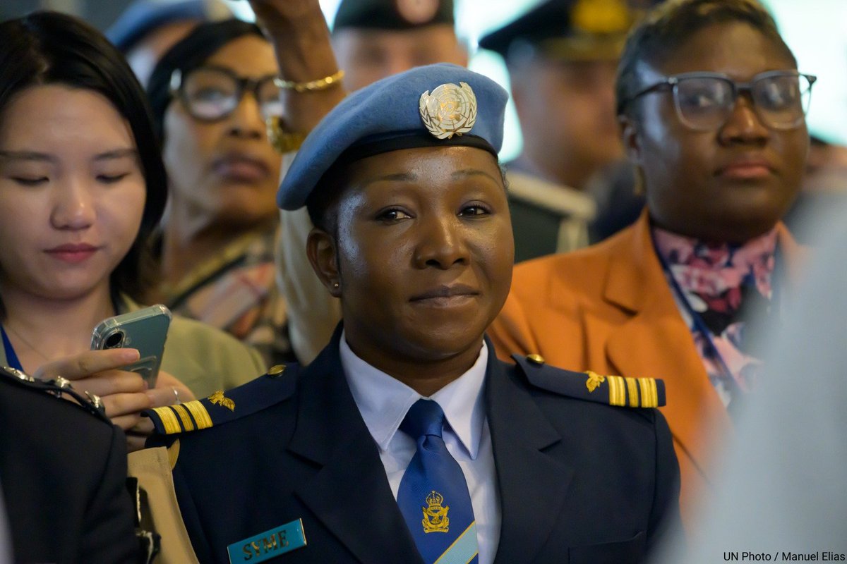 United Nations (@un) on Twitter photo Meet Squadron Leader Sharon Mwinsote Syme of Ghana.
She is the recipient of the 2024 UN Military Gender Advocate of the Year Award for her outstanding commitment to promoting gender equality with <a href="/UNPeacekeeping/">UN Peacekeeping</a>.
africarenewal.un.org/en/magazine/un… via <a href="/africarenewal/">Africa Renewal, UN</a> Meet Squadron Leader Sharon Mwinsote Syme of Ghana.
She is the recipient of the 2024 UN Military Gender Advocate of the Year Award for her outstanding commitment to promoting gender equality with <a href="/UNPeacekeeping/">UN Peacekeeping</a>.
africarenewal.un.org/en/magazine/un… via <a href="/africarenewal/">Africa Renewal, UN</a>