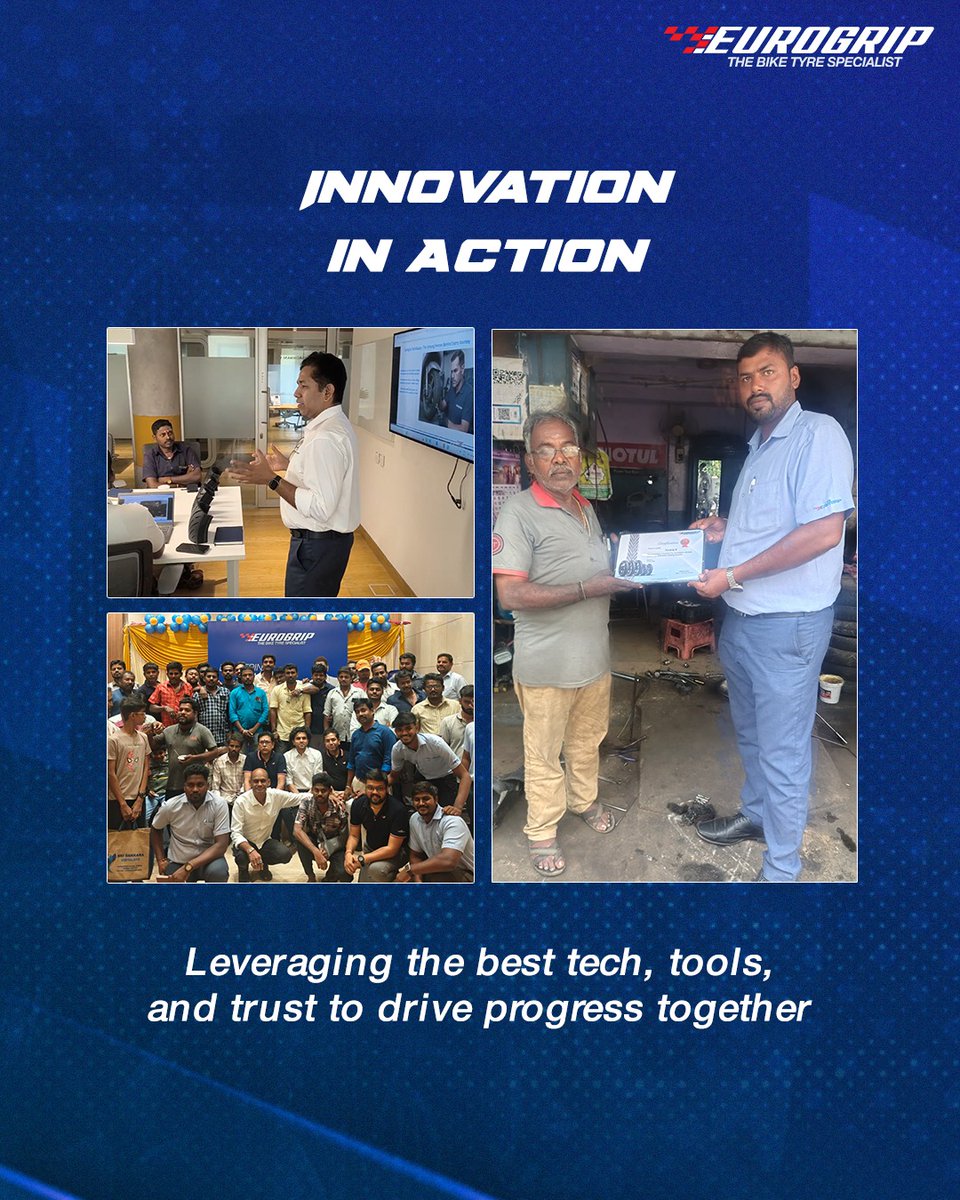 Our Mechanic Outreach Program continues in Chennai! 
We trained 2W mechanics &amp; puncture pros on expert tyre care—advanced fitment, smart repairs &amp; more.
Their growth is our pride.

#EurogripTyres #EnjoyEveryTurn #PerfectTyrePartner #Chennai