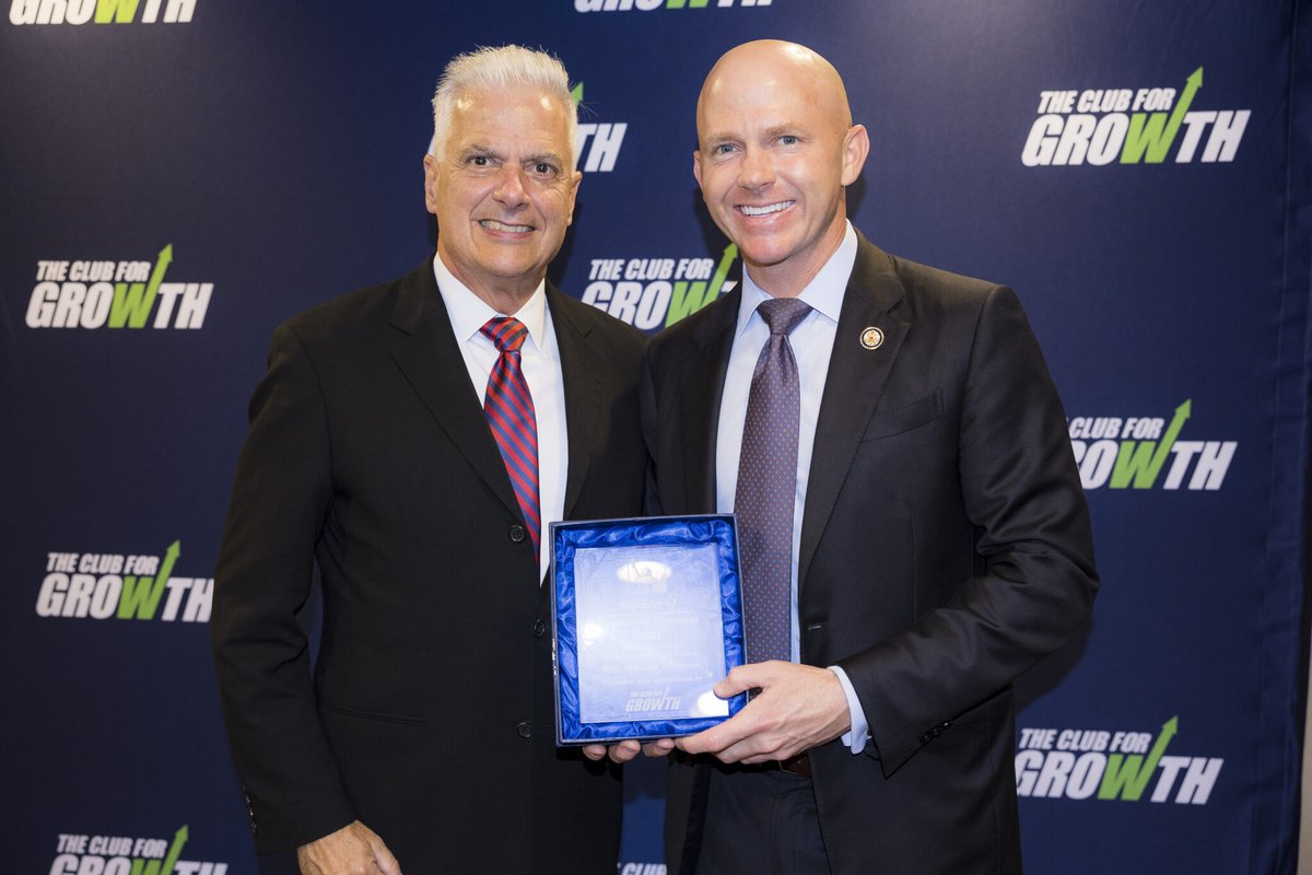 Club for Growth (@club4growth) on Twitter photo 🏆 Congratulations to <a href="/RepTimmons/">Congressman William Timmons</a> — recognized by Club for Growth as a Defender of Economic Freedom!
This award is based on voting records presented by the @cfgFoundation’s 2024 Congressional Scorecard and honors those who consistently support pro-growth economic policies in 🏆 Congratulations to <a href="/RepTimmons/">Congressman William Timmons</a> — recognized by Club for Growth as a Defender of Economic Freedom!
This award is based on voting records presented by the @cfgFoundation’s 2024 Congressional Scorecard and honors those who consistently support pro-growth economic policies in