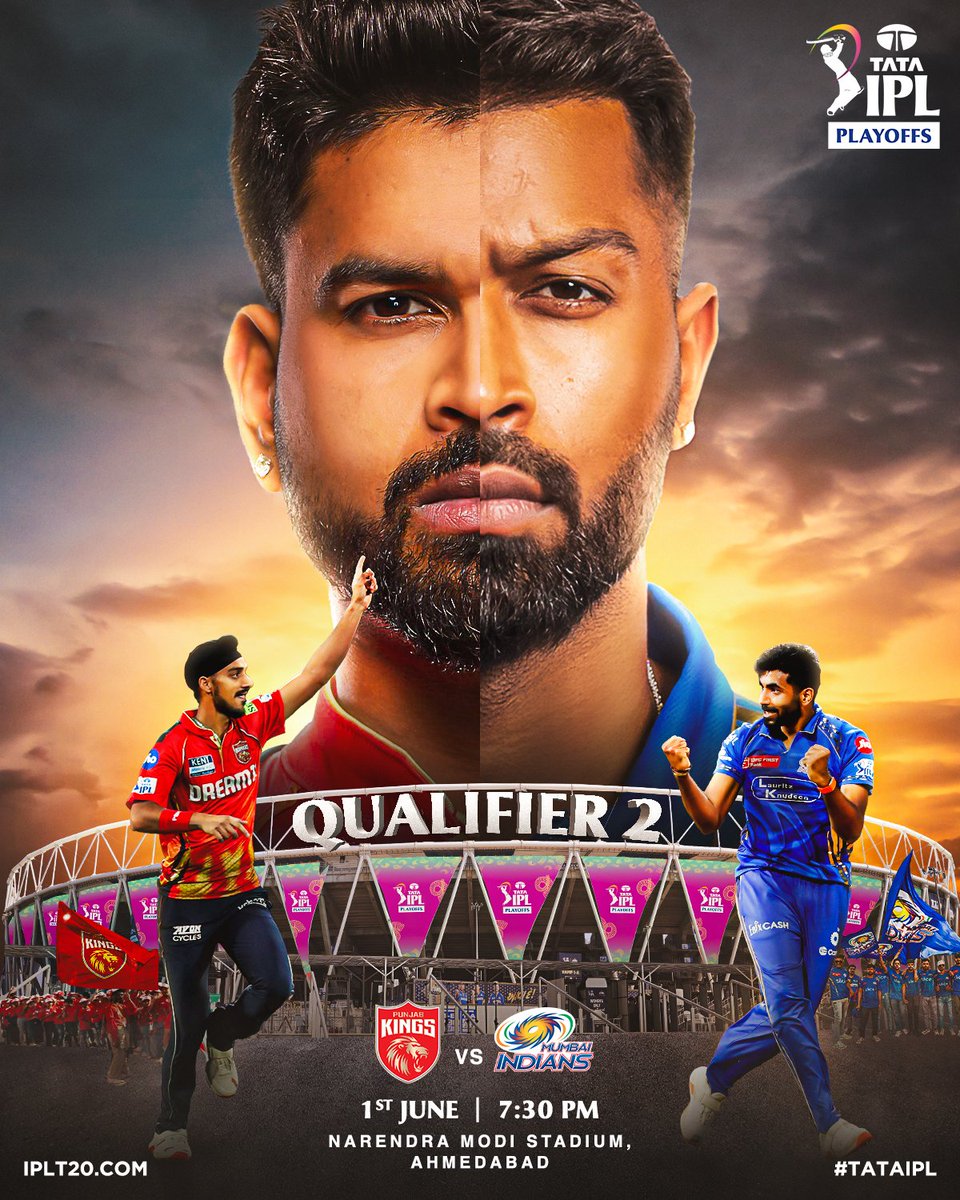 #MIvsGT
🚨 HARDIK vs SHREYAS IN QUALIFIER 2 IN IPL 2025 🚨