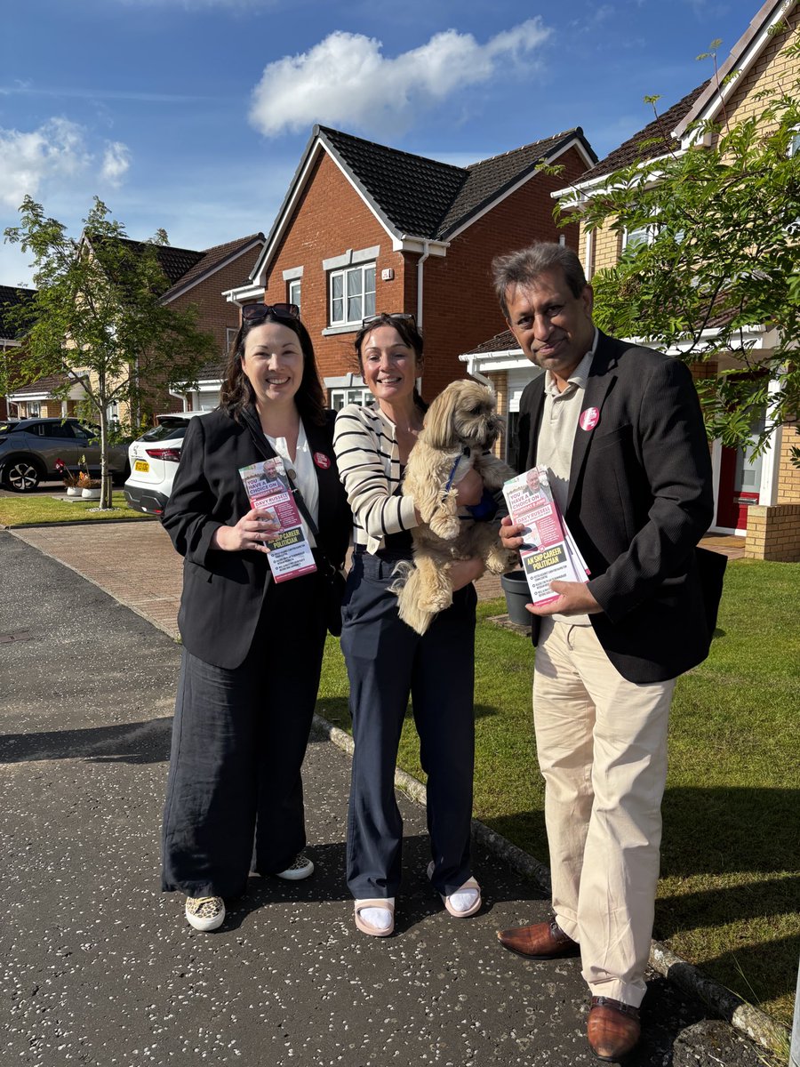 Monica Lennon MSP (@monicalennon7) on Twitter photo ☀️A lovely afternoon in Hamilton with <a href="/DavyRussell4HLS/">Davy Russell for Hamilton, Larkhall and Stonehouse</a> speaking to local residents.
🗳️Only <a href="/ScottishLabour/">Scottish Labour</a> can deliver a new direction for the people of Hamilton, Larkhall and Stonehouse on 5 June. ☀️A lovely afternoon in Hamilton with <a href="/DavyRussell4HLS/">Davy Russell for Hamilton, Larkhall and Stonehouse</a> speaking to local residents.
🗳️Only <a href="/ScottishLabour/">Scottish Labour</a> can deliver a new direction for the people of Hamilton, Larkhall and Stonehouse on 5 June.