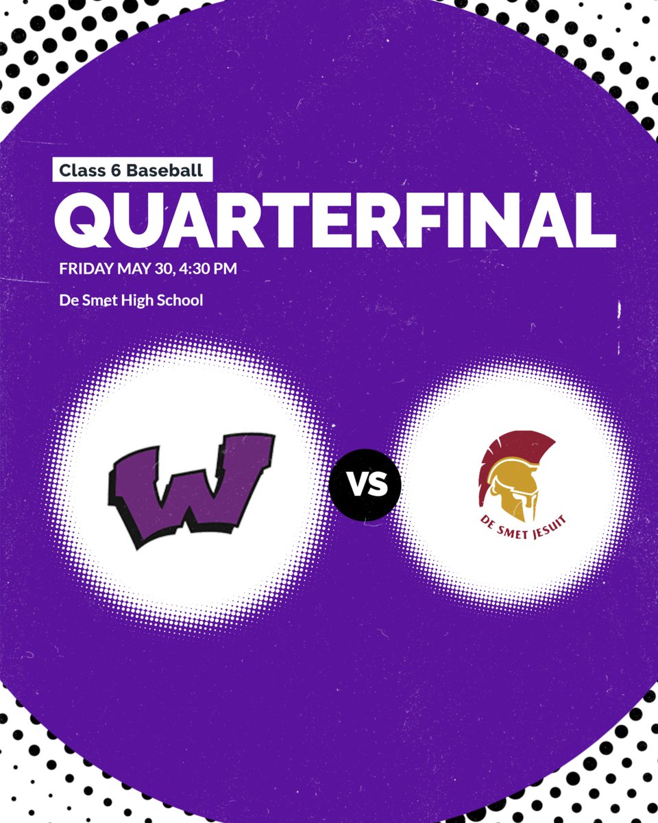 Good luck to our Baseball team today!!! Get out to De Smet to support our Jags!!  We will be the home team for game 1 and be in the 3rd base dugout.  Purchase tickets by using the following link. Let's go Jags!! mshsaa.org/Tickets.aspx