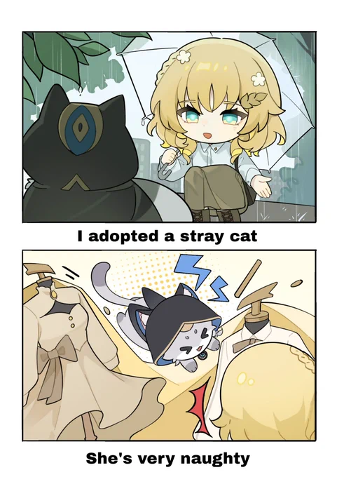 Aglaea adopts a stray cat

https://t.co/kYC3BSxrHq 