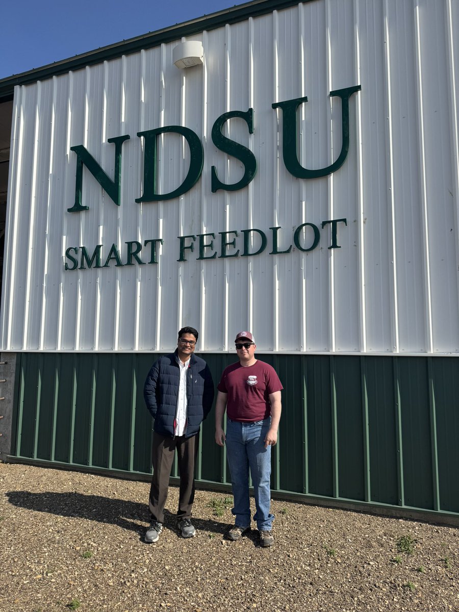 Bittersweet moment today as I finish setting up data collection in Hettinger Research Extension Center. We are applying systems-based sensor technology for livestock management and welfare. Stay tuned for some awesome engineering! <a href="/NDSU/">North Dakota State University</a> <a href="/NDSUExtension/">NDSU Extension</a> #cattle #hettinger #ND