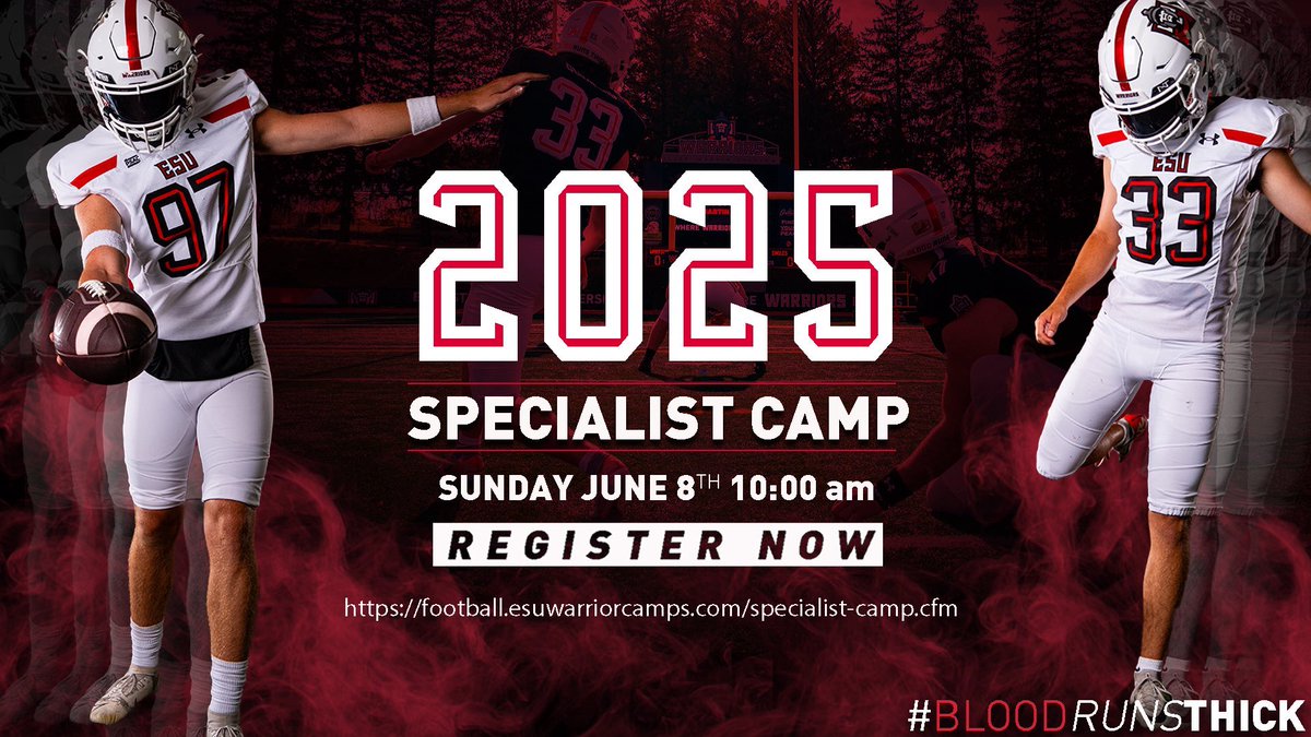 Matt McGlennon (@mattmcglennon26) on Twitter photo Big thanks to Coach <a href="/CoachRColligan/">Rourke Colligan</a> for the invite to attend the ESU specialist camp. Shoutout to my first snapping coach <a href="/AJDelgado40/">AJ Delgado</a> for always repping the program and talking up the team. Fired up to attend and compete! 💪 #Specialteams #LongSnapper <a href="/Joeshim41/">Joseph Shimko</a> <a href="/ESUWarriors/">ESU Warriors</a> Big thanks to Coach <a href="/CoachRColligan/">Rourke Colligan</a> for the invite to attend the ESU specialist camp. Shoutout to my first snapping coach <a href="/AJDelgado40/">AJ Delgado</a> for always repping the program and talking up the team. Fired up to attend and compete! 💪 #Specialteams #LongSnapper <a href="/Joeshim41/">Joseph Shimko</a> <a href="/ESUWarriors/">ESU Warriors</a>