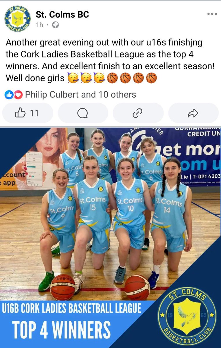 colnanonagle's tweet image. 🏀 Huge congratulations to our 2nd Year student Alisa and all her teammates on their fantastic achievement!