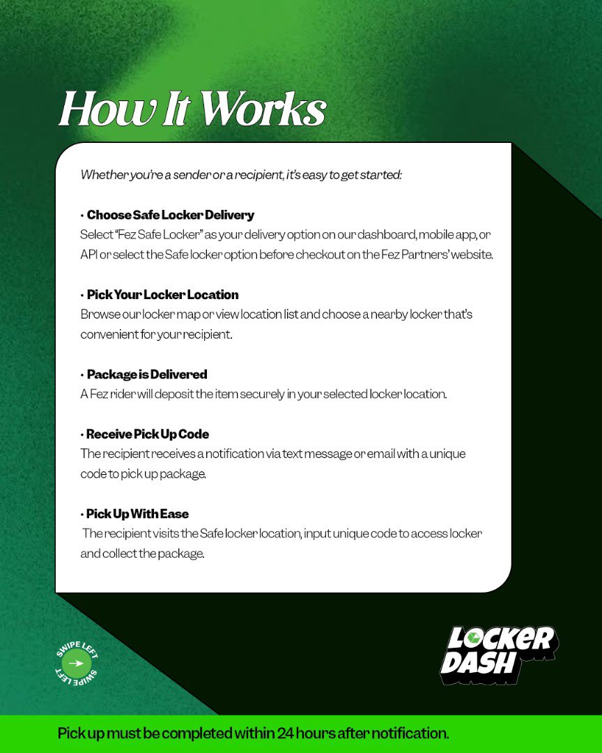 Tired of high delivery costs?

✅ Send FREE within Lagos &amp; Abuja

✅ Ship from any state to Lagos or Abuja for ₦2,000 only. 

Only with Fez Safe Lockers — from June 1-30.