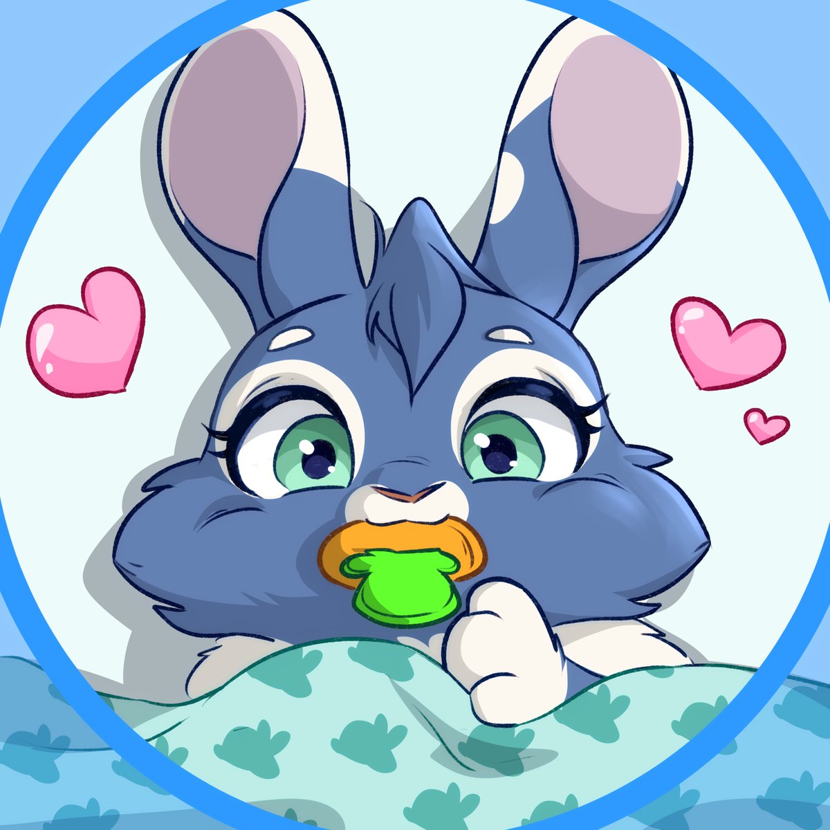Here comes our Baby Bunn Bunn!

Besides eating like her dad <a href="/lBryan_Fury/">BRYAN FURY 🥕 Bunny-Tuber 🥕</a> , she gives her parents a lot of work to do.
But despite everything we are all fine! 🩵🩵🩵
