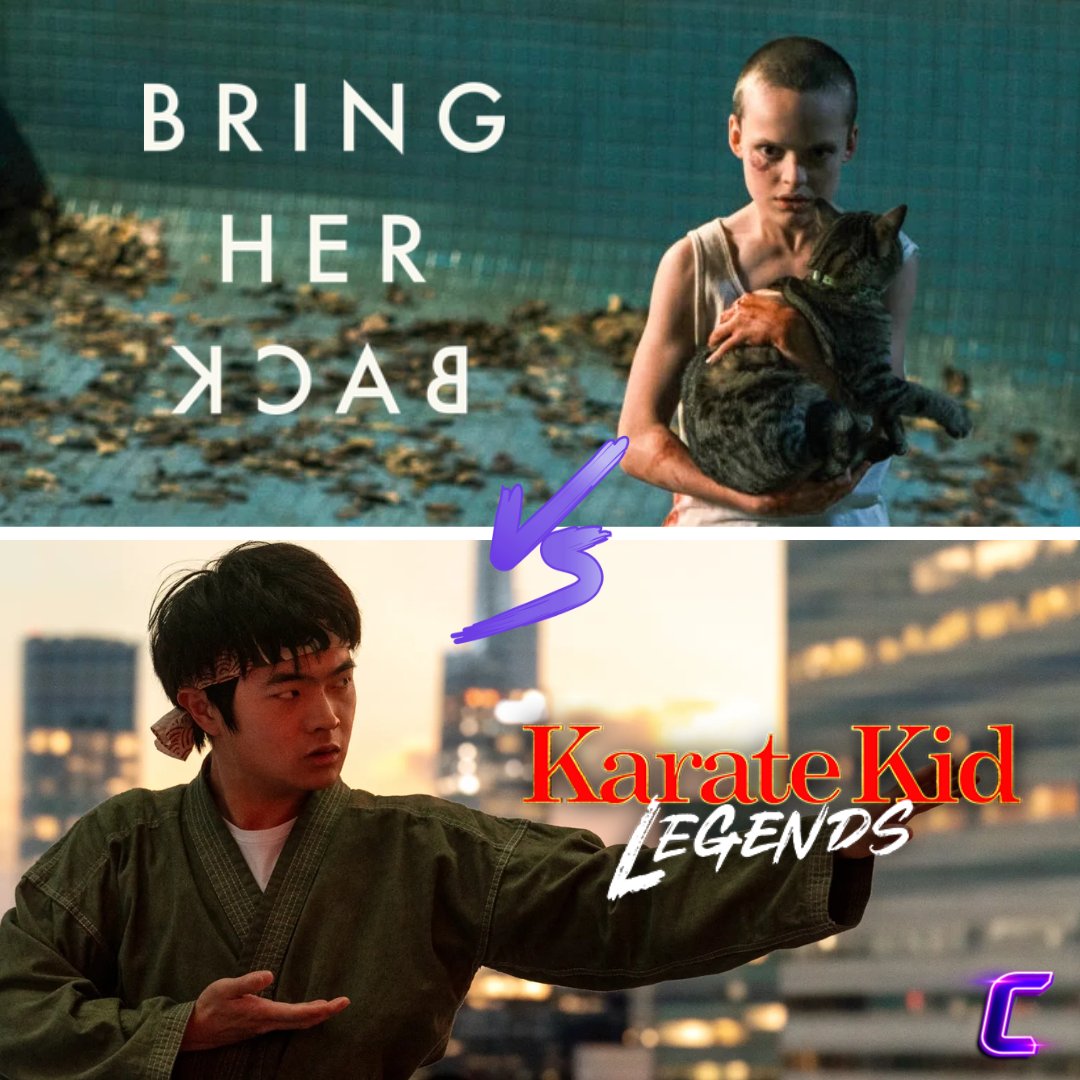 Weekend movie time!  Are you watching 'Bring Her Back,' a chilling A24 horror about grief and dark secrets, or 'Karate Kid: Legends,' an action-packed martial arts drama where a kung fu prodigy in NYC trains with two iconic masters for an epic showdown? Make sure you drop your