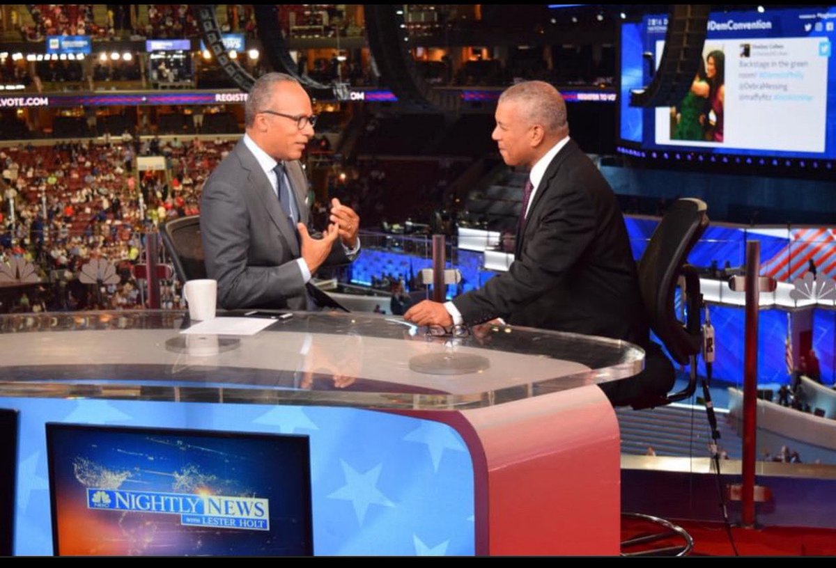 RussWKYC's tweet image. A big congratulations to @LesterHoltNBC on an amazing decade long run at the helm of @NBCNightlyNews. We've known each other for nearly 30 yrs..his rise to that big chair & the stellar job he's done have always made us all proud. And best of all, he's a great guy! @NBCNews @wkyc