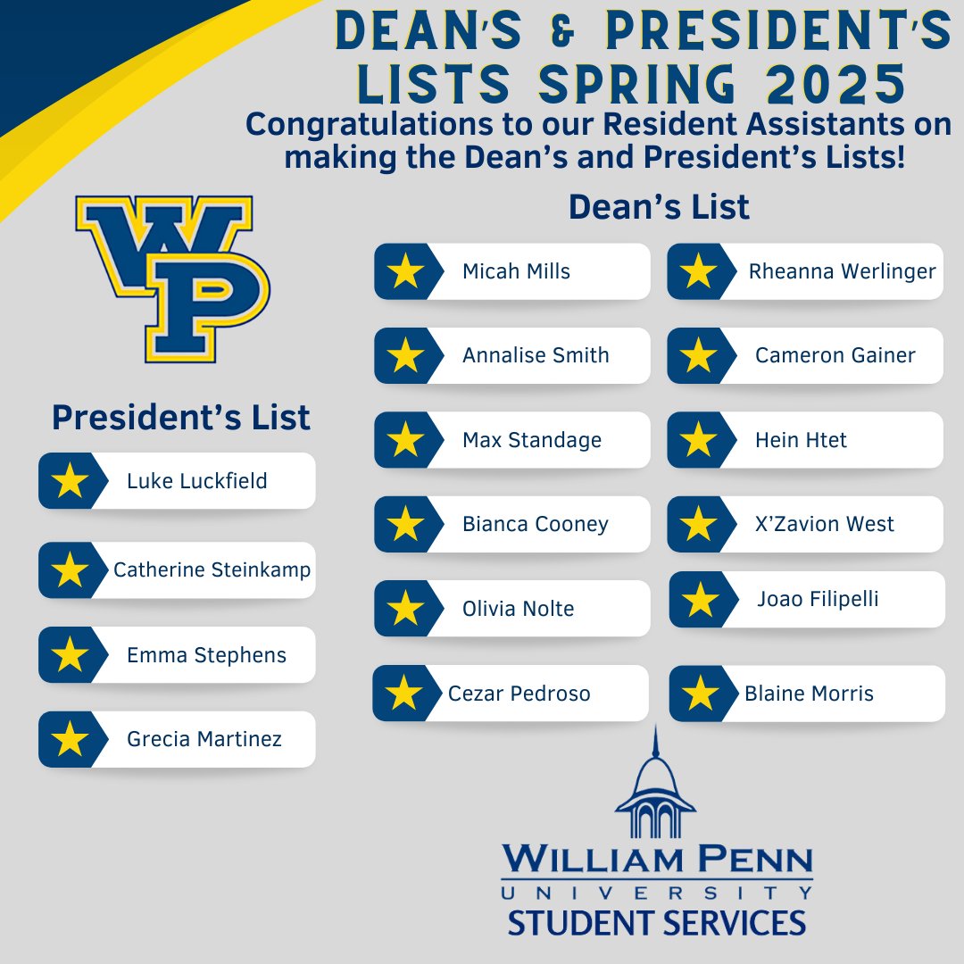 Congratulations to our Resident Assistants on their great accomplishments! We love having you all as part of the team. Stay tuned next week as we honor our seniors who have graduated!