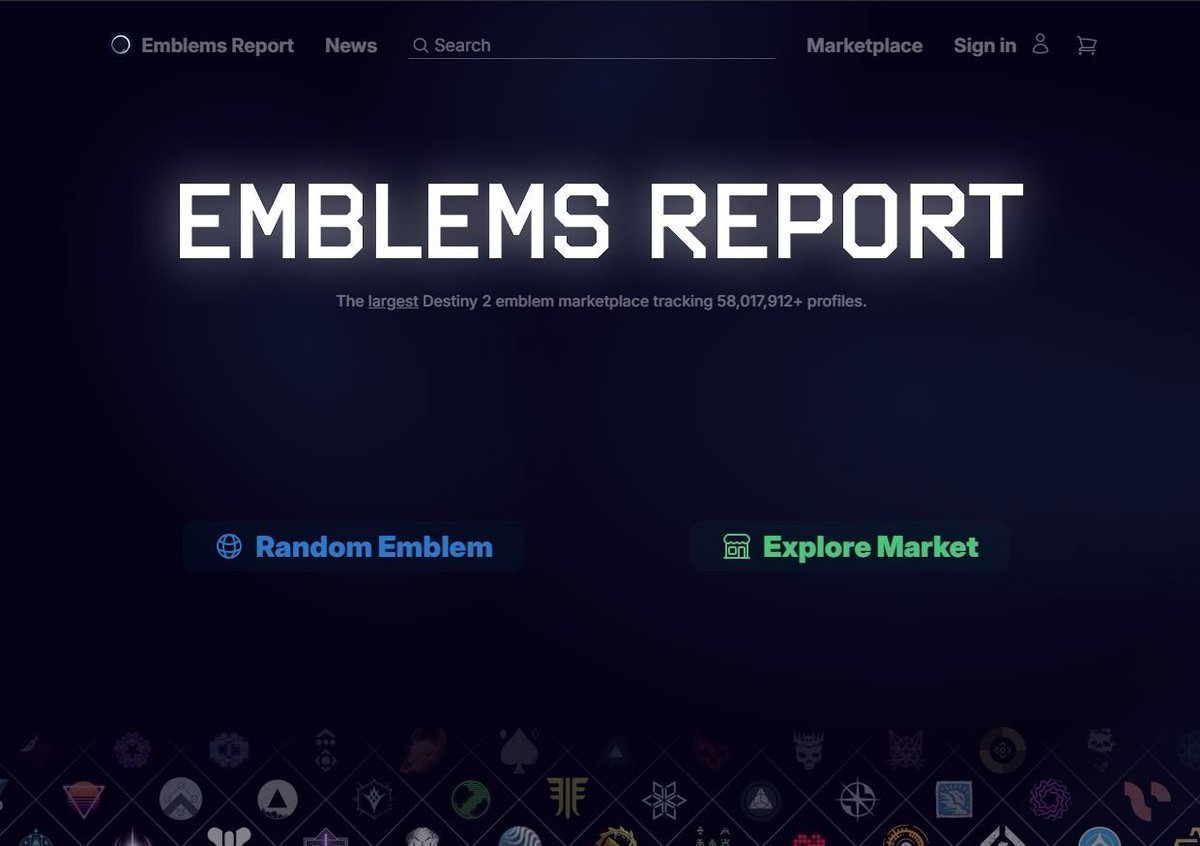 Check out our completely redesigned website at emblems.report! Let us know any feedback you have on our new design.
