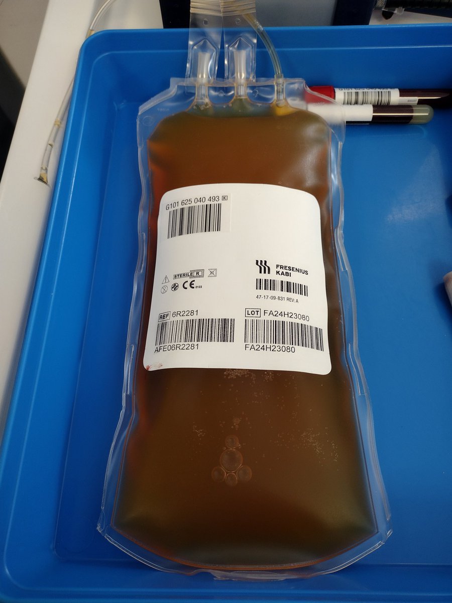 Something rather special about being able to walk into a hospital off the street and donate 600ml of your own plasma to random strangers who you will never meet and whose names you will never know. Solidarity.