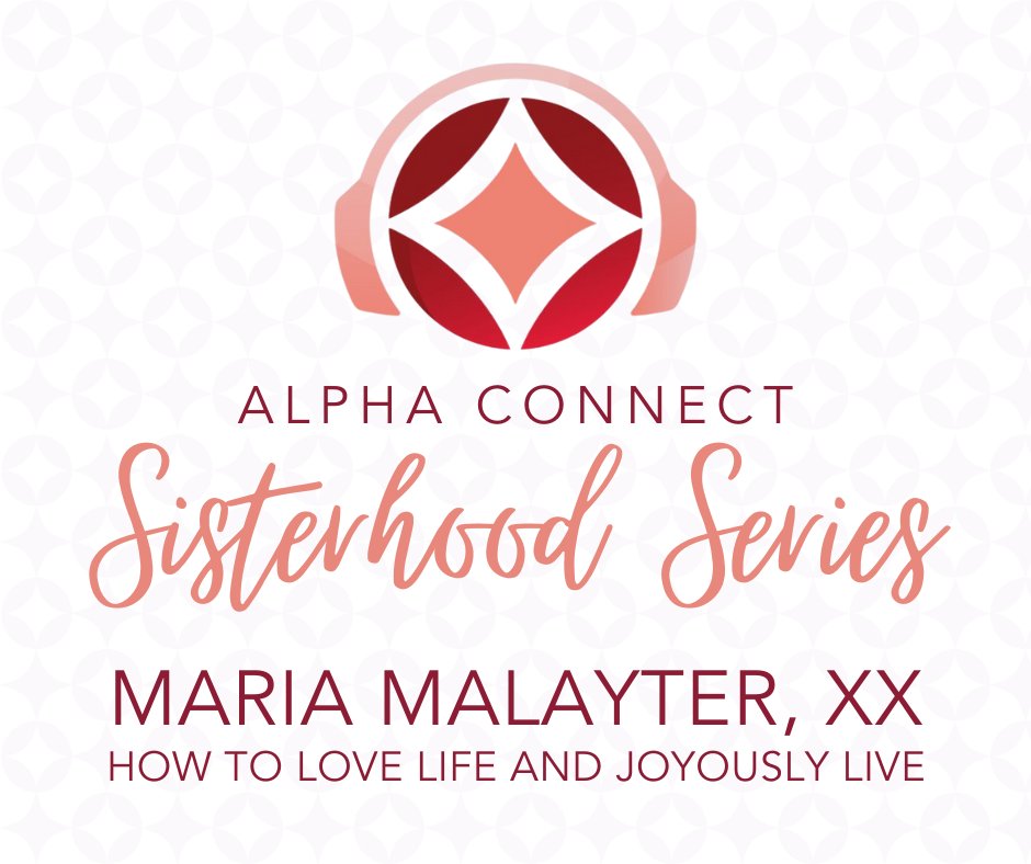 NEW EPISODE 🎙️✨️ In this episode, national vice president Kat Wolfington Harth speaks with Dr. Maria Malayter, Chi Chi, about her journey from a traumatic brain injury through depression and how she learned to undo herself. Listen now: alphaconnect.podbean.com/e/maria-malayt…