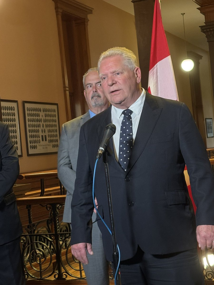 BREAKING: Premier Ford says he is open to wave the provincial part of the HST to boost home sales - if the federal government does the same.

#onpoli #cdnpoli