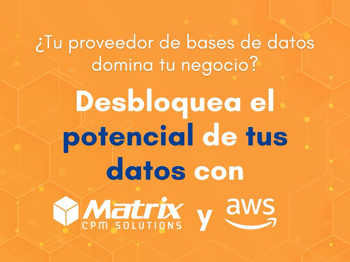 matrixcpm's tweet image. 🔴 DBs tradicionales = costos altos + limitaciones. 🟢 AWS = libertad + escalabilidad.
🚀 Moderniza con Matrix/AWS.
📩 contactos@matrixcpmsolutions.com
#MatrixCPMSolutions #AWS #AWSDatabase
