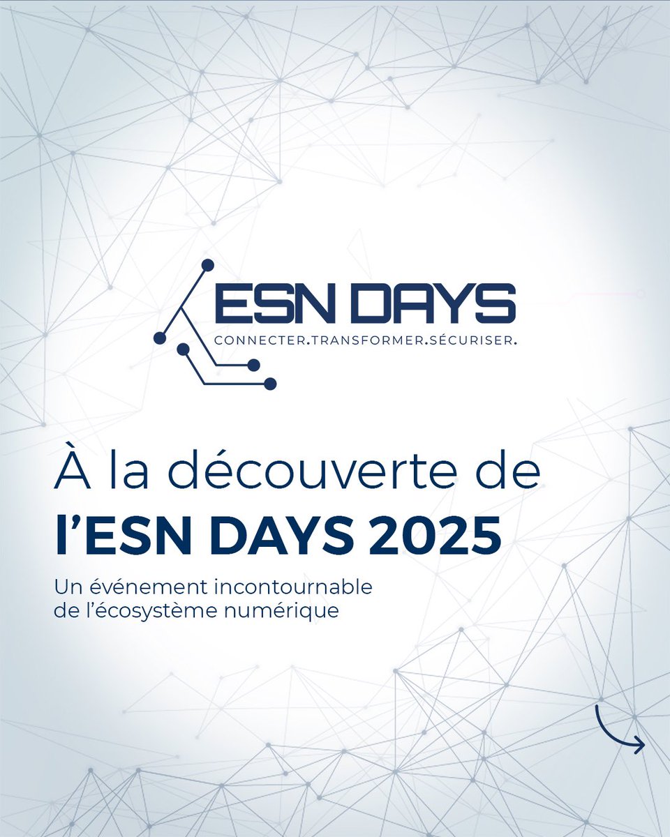 clubdsibenin's tweet photo. 🎯 Pourquoi ne pas manquer l’#ESNDay2025 ?
👉 Panels, keynotes, masterclass, réseautage, expo tech locale…
Une journée pour imaginer et construire le futur numérique du Bénin 🇧🇯
📅 5 juin | 📍 Novotel Cotonou
#DSIBenin #Cybersecurite #Tech229 https://t.co/XXjpfZHAAj