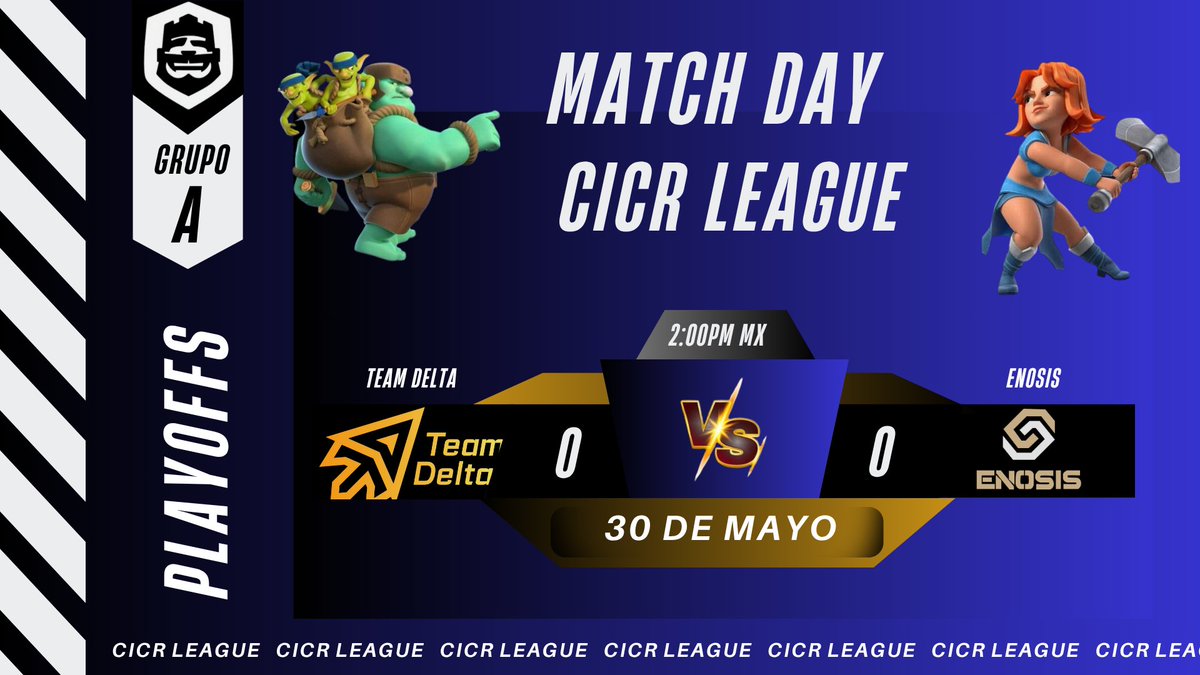 Comunidad Internacional Clash Royale (@clash_comu26150) on Twitter photo #CICR | MATCHDAY
📆 Viernes 30/05/25
⏰|• 02:00 pm mex
🏆|• <a href="/clash_comu26150/">Comunidad Internacional Clash Royale</a>
🔰|• Playoffs
🎖️|• <a href="/TDelta_CR/">Team Delta (Δ)</a>
🆚️
🎖️|• <a href="/EnosisCR/">Enosis eSports</a>
🎖️ Caster: <a href="/CarlosR84132657/">Funcionário Público</a>
vm.tiktok.com/ZMSjxuWPf/
#ClashRoyale #CRL #clash_comu26150 #CICR | MATCHDAY
📆 Viernes 30/05/25
⏰|• 02:00 pm mex
🏆|• <a href="/clash_comu26150/">Comunidad Internacional Clash Royale</a>
🔰|• Playoffs
🎖️|• <a href="/TDelta_CR/">Team Delta (Δ)</a>
🆚️
🎖️|• <a href="/EnosisCR/">Enosis eSports</a>
🎖️ Caster: <a href="/CarlosR84132657/">Funcionário Público</a>
vm.tiktok.com/ZMSjxuWPf/
#ClashRoyale #CRL #clash_comu26150