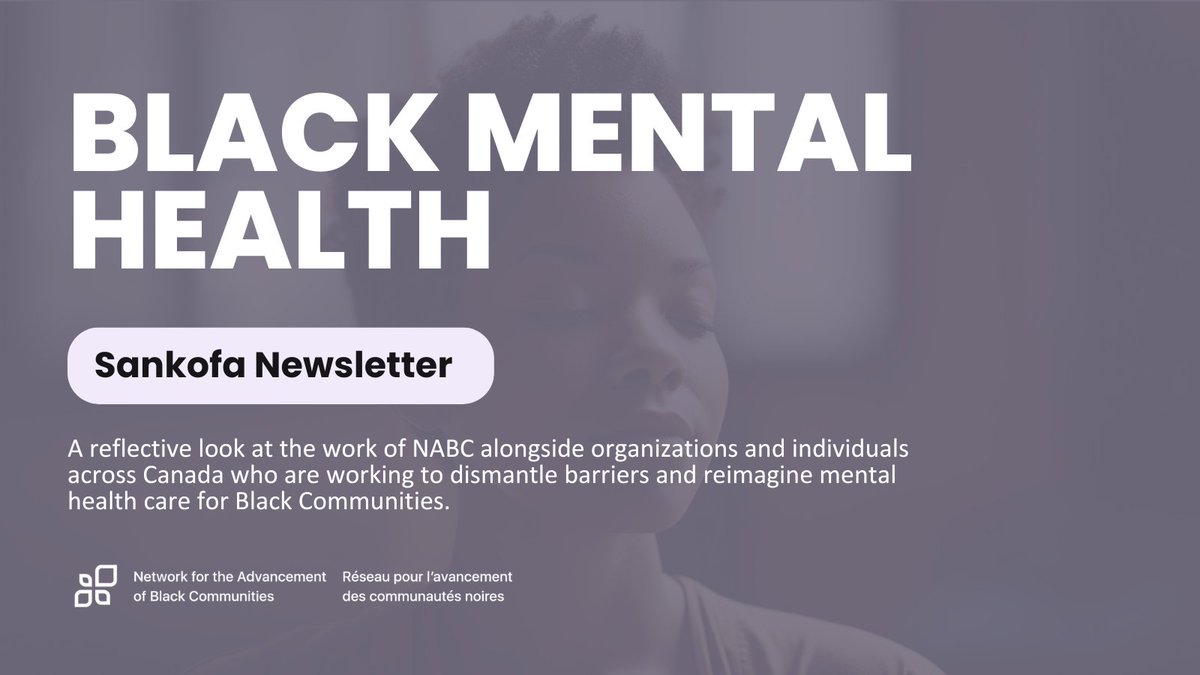 In this issue of The Sankofa, we explore how Black communities across Canada are redefining mental wellness through advocacy, care models, and lived experiences.

Access the full newsletter here: conta.cc/4dCvaYB

#BlackMentalHealth #CommunityCare #MentalWellness