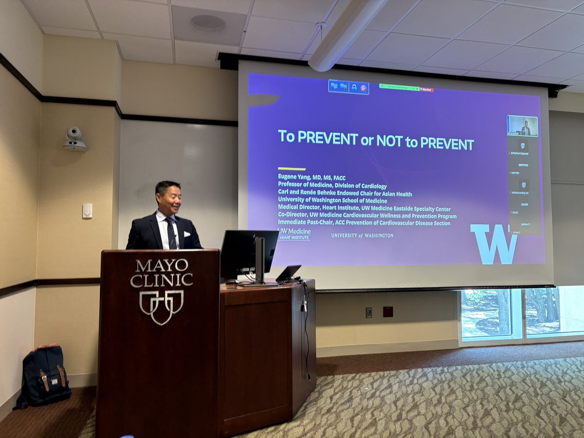 Carlos Vergara MD (@carlosvergaramd) on Twitter photo What an incredible honor to share with <a href="/DrEugeneYang/">Eugene Yang</a> and hear his powerful Grand Rounds at <a href="/MayoClinicCV/">Mayo Clinic CV</a> Florida. Last year, we welcomed <a href="/DrMichaelShapir/">Michael D. Shapiro</a> — and it’s becoming a meaningful tradition to host leaders in preventive cardiology. Grateful to be part of an institution What an incredible honor to share with <a href="/DrEugeneYang/">Eugene Yang</a> and hear his powerful Grand Rounds at <a href="/MayoClinicCV/">Mayo Clinic CV</a> Florida. Last year, we welcomed <a href="/DrMichaelShapir/">Michael D. Shapiro</a> — and it’s becoming a meaningful tradition to host leaders in preventive cardiology. Grateful to be part of an institution
