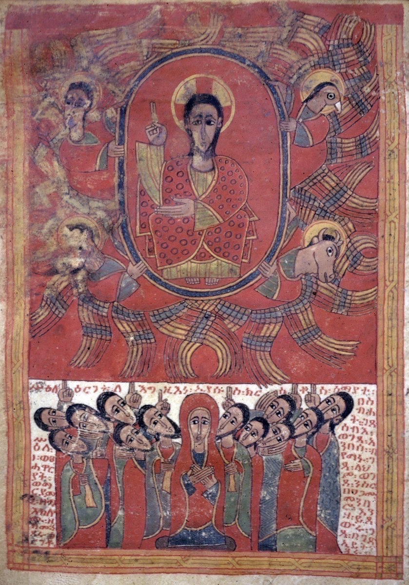 ArtEthiopic's tweet photo. ነአምን፡ ሕማሞ፡ ለዘኢየሐምም፡ ተገምረ፡ ዘኢይትገመር፡ ኃጢኣተነ፡ ነሥአ፡ ዘአልቦ፡ ኃጢኣት፡ ዓርገ፡ ወልድ፡ በስብሐት፡ ውስተ፡ ሰማያት፨
Ethiopia, 15th c. #JesusChrist #ascension #yared #geez #africanart https://t.co/x0m2erXv7b