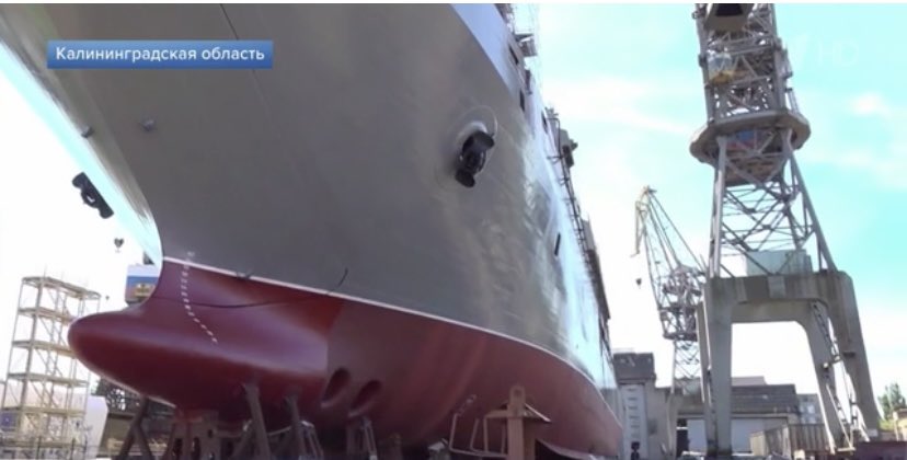 В Калининграде спустили на воду большой десантный корабль «Владимир Андреев».