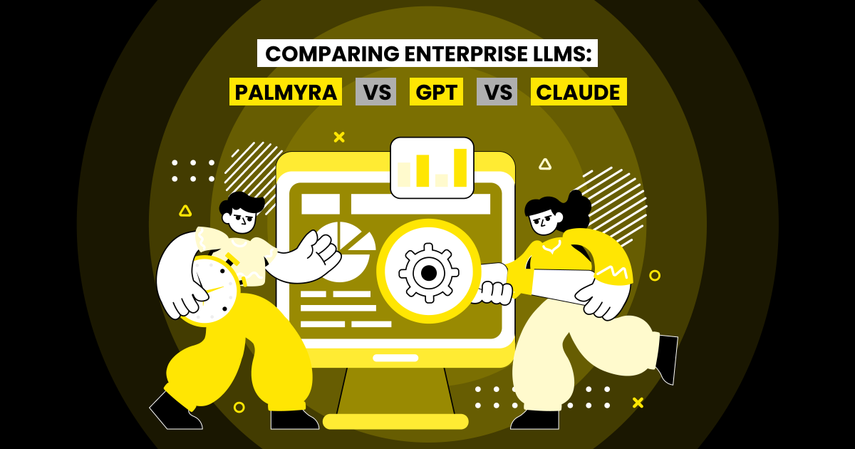 yellow_systems's tweet photo. GPT vs. Claude vs. Palmyra: Which LLM delivers the best value for enterprise use?

We break it down by performance, features &amp; business fit → https://t.co/UraMOQ4m3J https://t.co/yj0BwtxA9W