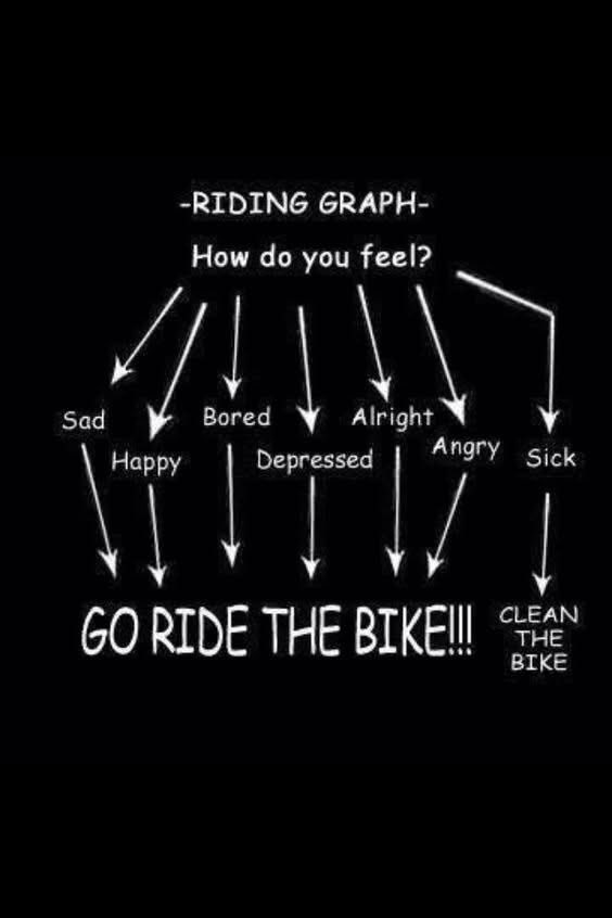 Mental health flow chart for cyclists.