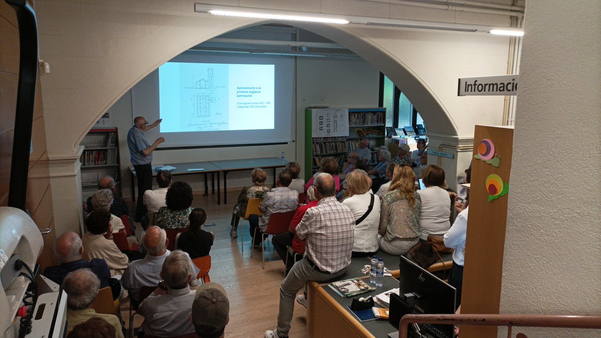 Biblioteca 1 d'octubre - Moià (@bibliomoia) on Twitter photo L'arquitecte Josep Ubasart, amb la xerrada 'El campanar de Moià i la seva importància patrimonial', ha fet que la biblioteca quedés petita! El seu discurs, juntament amb unes projeccions excel·lents, ha estat molt enriquidor.
Gràcies a tothom per fer-ho possible!🤗
#BiblioMoià90 L'arquitecte Josep Ubasart, amb la xerrada 'El campanar de Moià i la seva importància patrimonial', ha fet que la biblioteca quedés petita! El seu discurs, juntament amb unes projeccions excel·lents, ha estat molt enriquidor.
Gràcies a tothom per fer-ho possible!🤗
#BiblioMoià90