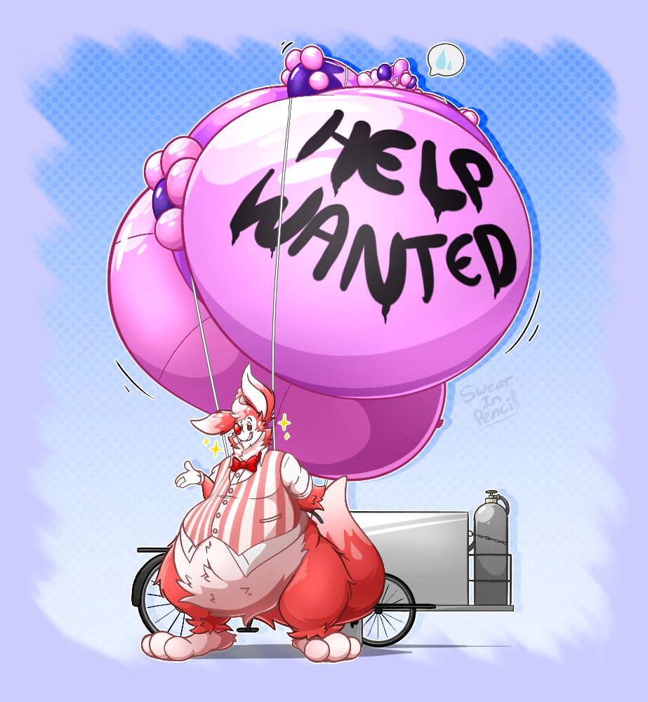 A bonus funny. (Also, first ever raffle?👀)

He needs some big, colorful balloons to get people's attention.
Who wants to be one of the five "lucky" fellows to volunteer?
Followers, repost to enter. It'll be decided tomorrow.