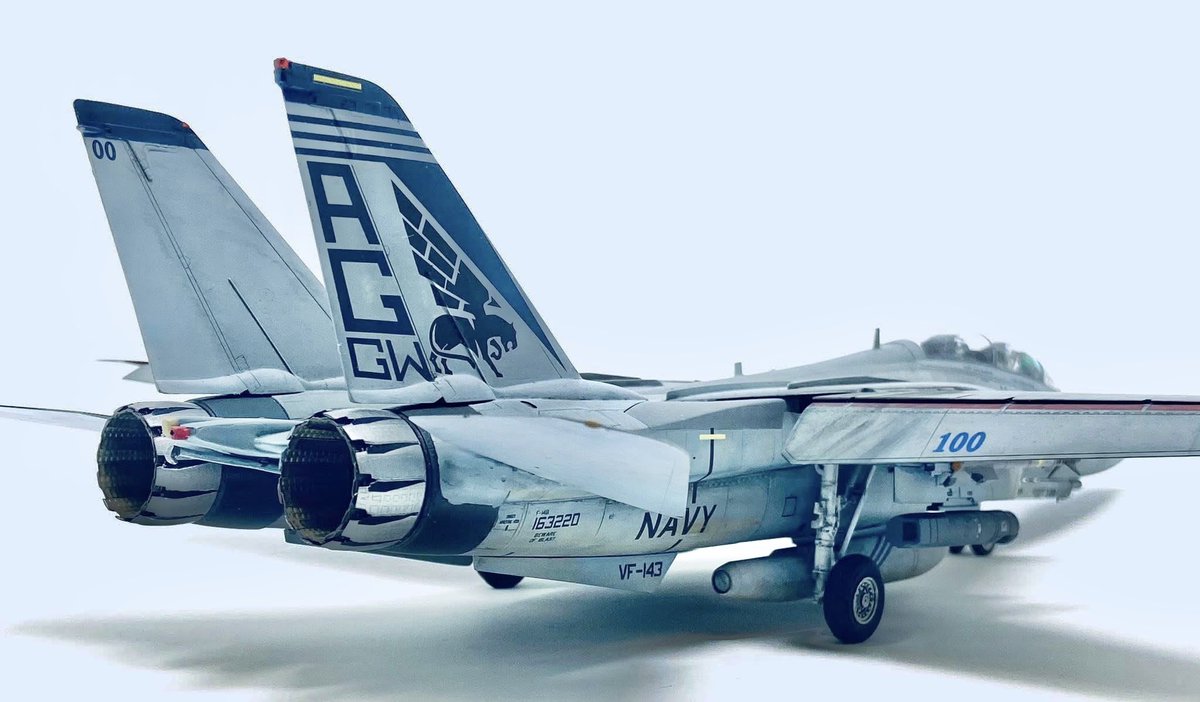 TSMODELHANGAR's tweet image. 1/48 Hasegawa Grumman F-14B Tomcat.