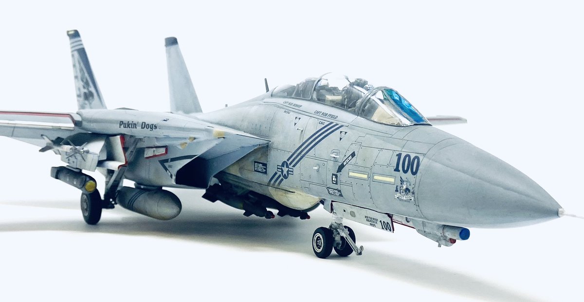 TSMODELHANGAR's tweet image. 1/48 Hasegawa Grumman F-14B Tomcat.