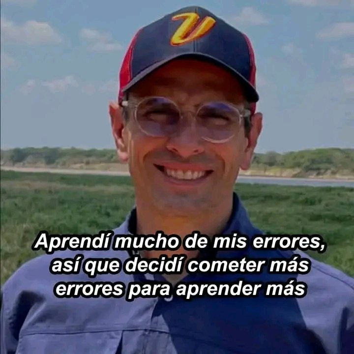 Cuanta sabiduría acumulará este hombre a través de los errores cometido.