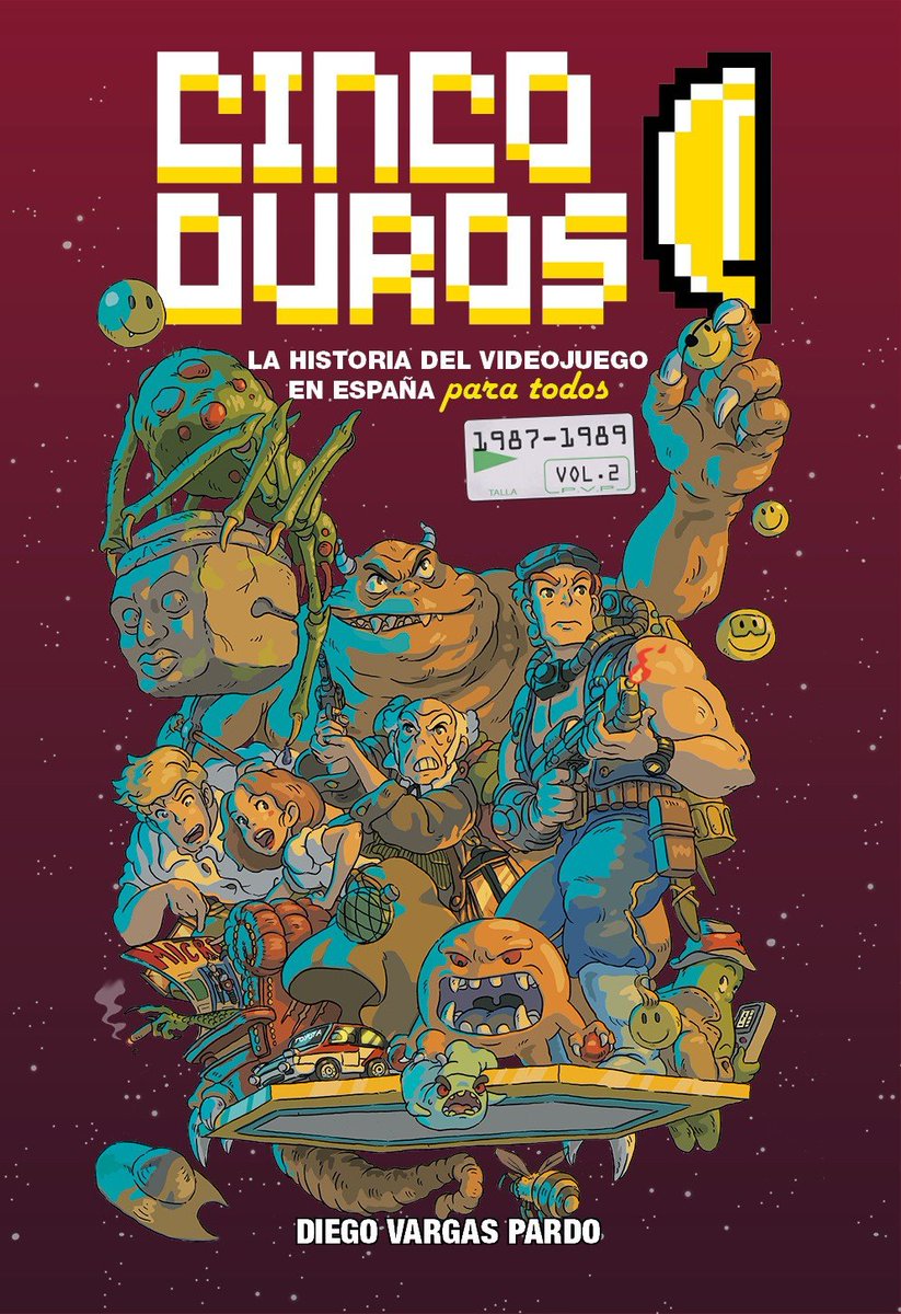 Portada del libro CINCO DUROS: La historia del videojuego en España para todos vol. 2 de <a href="/dvargaspardo/">Diego Vargas Pardo</a> !!!