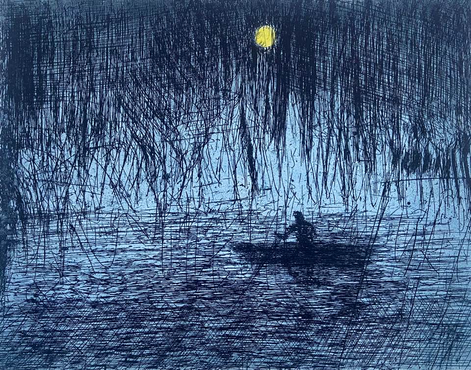 Delighted to have my print accepted for this years Royal Academy Summer exhibition in London.

Hunter’s Moon, Hand Coloured etching, 30 x 40 cm, 2025.

#royalacademysummerexhibition