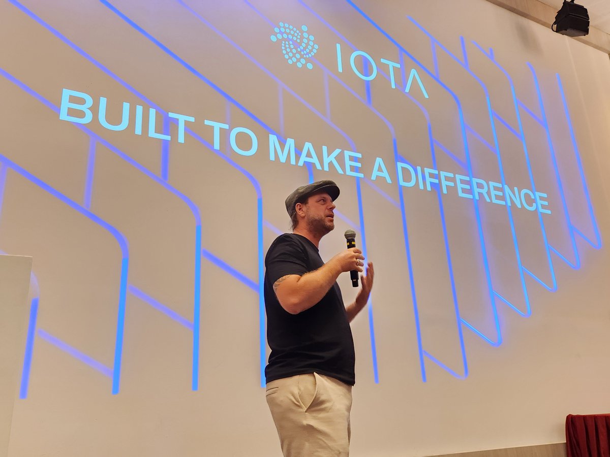 Kicking off with 🔥 insights —
Holger, the Head of Builder program &amp; Infrastructure Integration from <a href="/iota/">IOTA</a> takes the mic, bridging real-world experience with blockchain’s next frontier.

Eyes up, minds open. #MYBW2025 #LiftOff