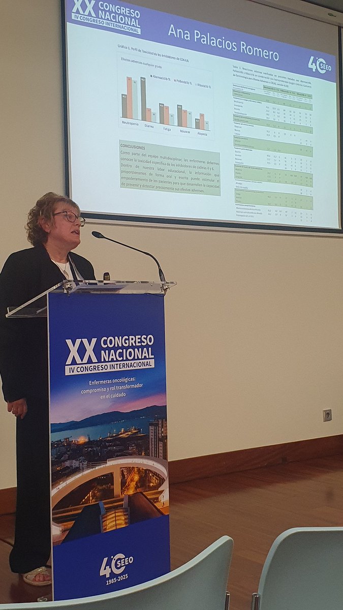 Noelia García Rueda (@ngarciarueda) on Twitter photo Presentación de Ana Palacios, enfermera de #Oncologia de <a href="/salud_na/">Salud - Osasuna</a> en la defensa del trabajo sobre #revomendaciones de #enfermeria durante el tto con #inhibidoresdeciclinas, seleccionado a Mejor Póster del #CongresoSEEO2025 🎉👏🏼👏🏼 Presentación de Ana Palacios, enfermera de #Oncologia de <a href="/salud_na/">Salud - Osasuna</a> en la defensa del trabajo sobre #revomendaciones de #enfermeria durante el tto con #inhibidoresdeciclinas, seleccionado a Mejor Póster del #CongresoSEEO2025 🎉👏🏼👏🏼