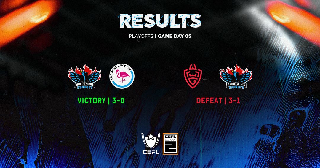 ⚔️Anorthosis Famagusta Esports 3-0 APEA Akrotiri EFC
⚔️WLGaming Esports 3-1 Anorthosis Famagusta Esports

#For1911Reasons #FreedomToFamagusta #CEFL