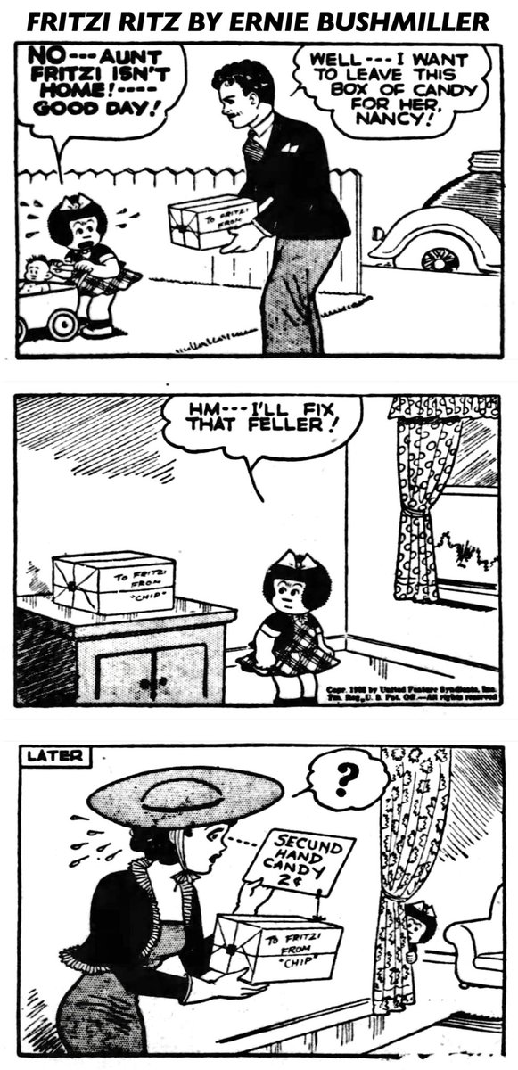 Fritzi Ritz By Ernie Bushmiller 
August 03,1938